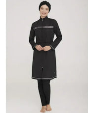 Layla Bordeaux Burkini — Fully Covered Hijab Burkini