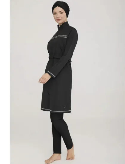 Layla Bordeaux Burkini — Fully Covered Hijab Burkini