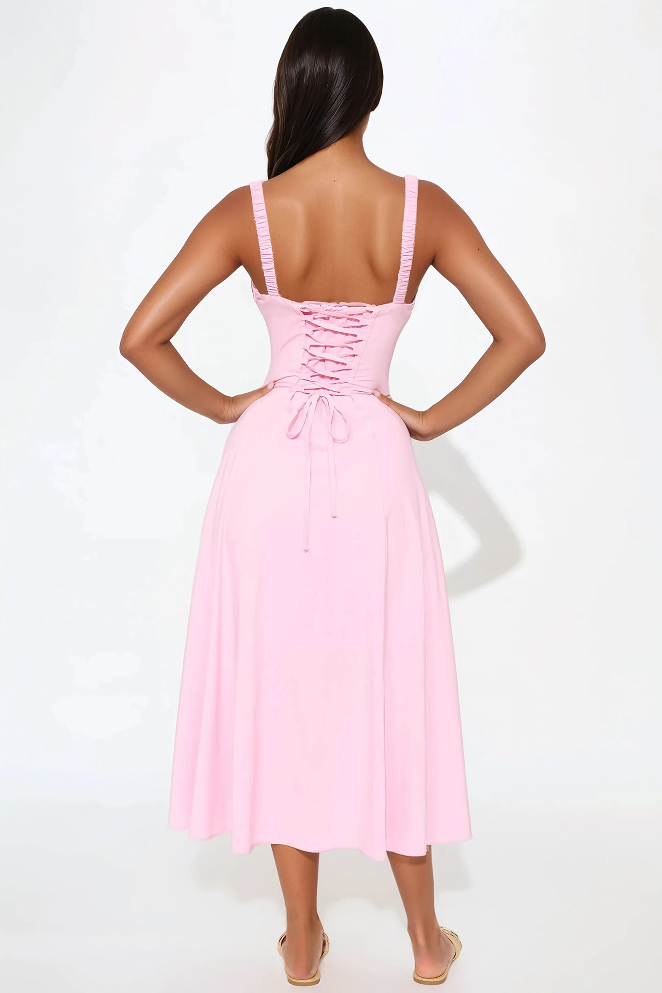 Rosalie Sweetheart Maxi Jurk - Roze