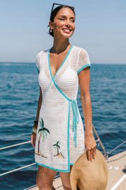 Tropische Cover-Up Minijurk voor aan het Strand