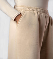 Joggingbroek met Plooien Fleece — Wijde Modest Broek | RUUQ