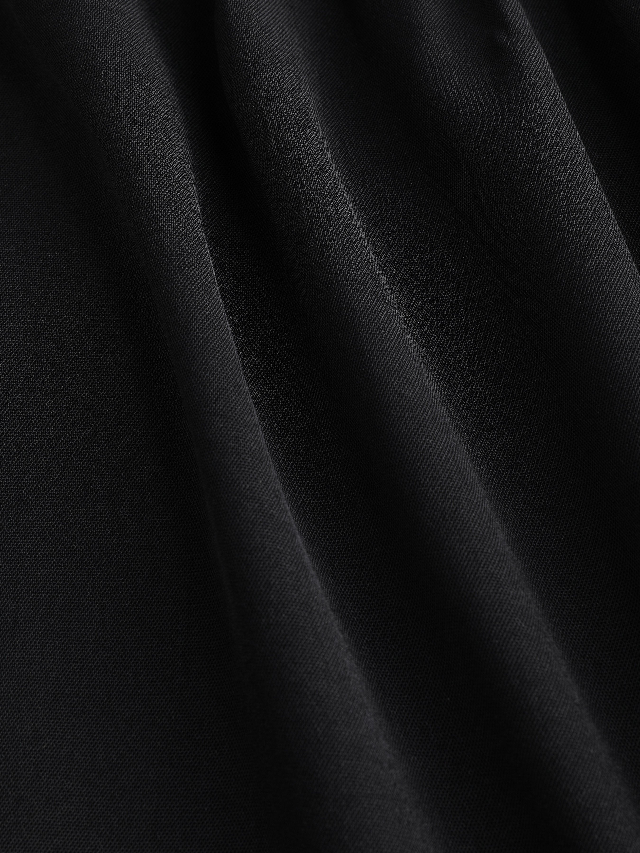 Effen Maxi Rok met Elastische Taille en Ruffles