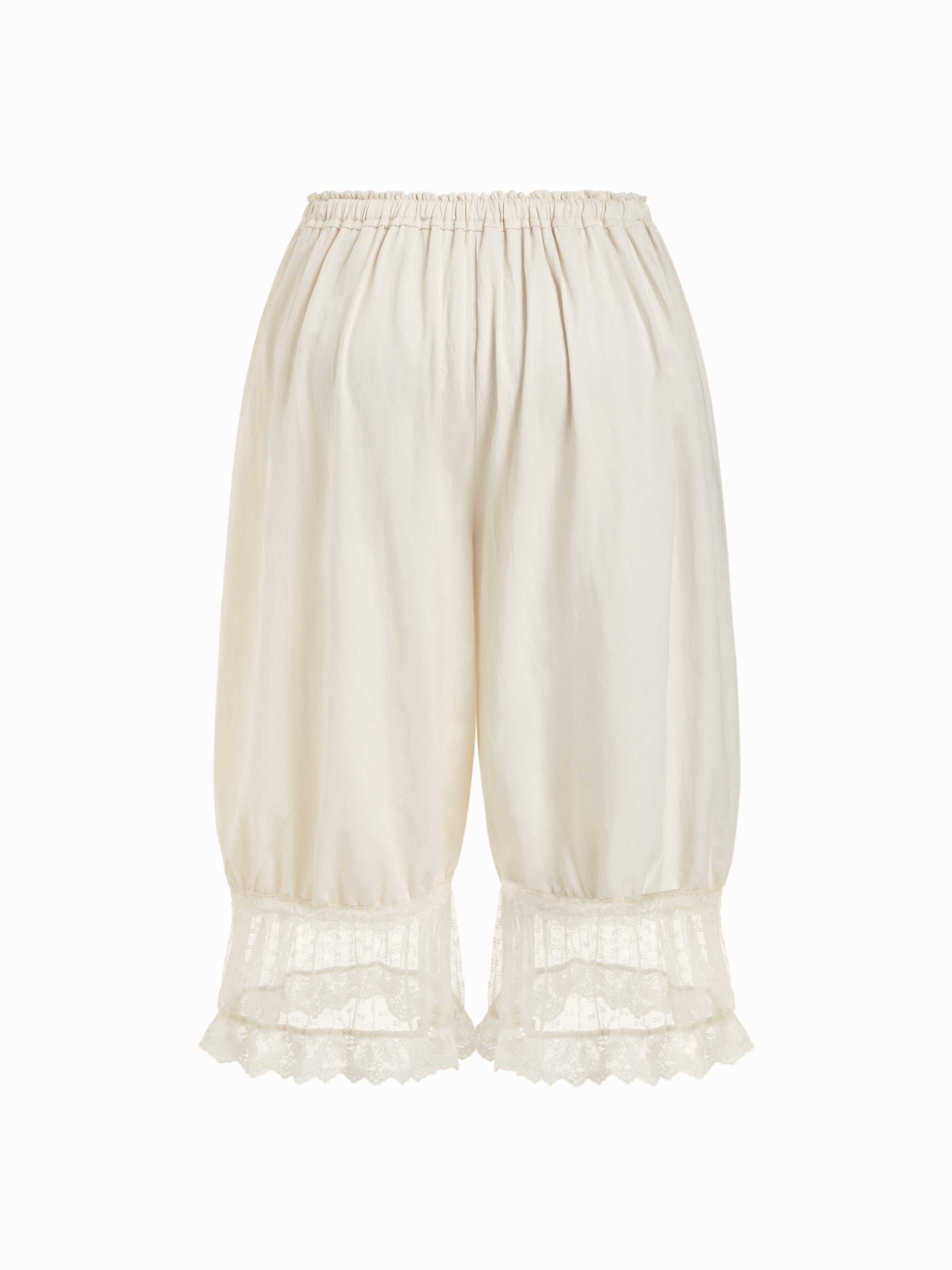 Cropped Bloomer Broek met Kant en Trekkoord | Curvy