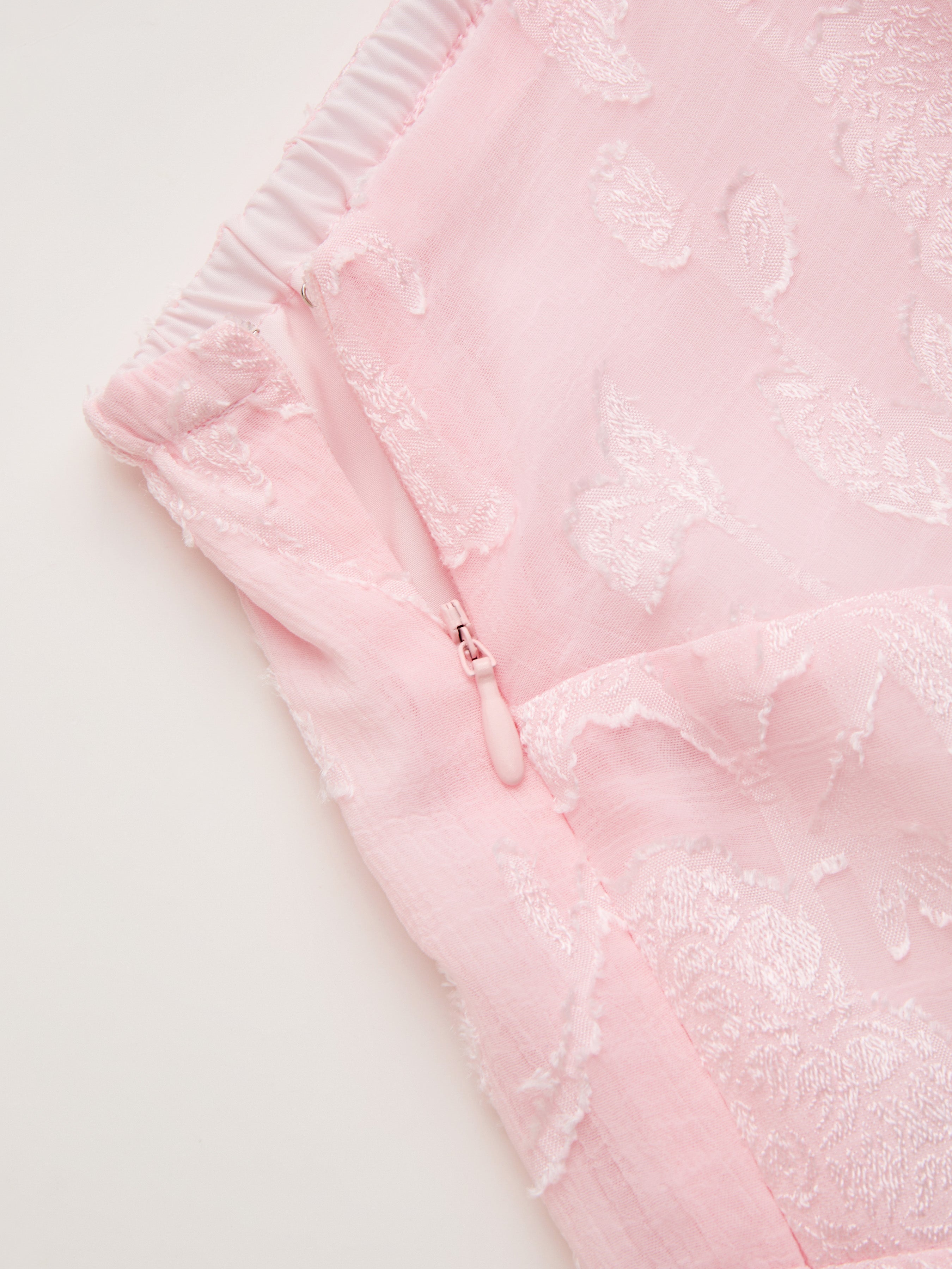 Jacquard Bloemen A-lijn Maxi Jurk Grote Maten