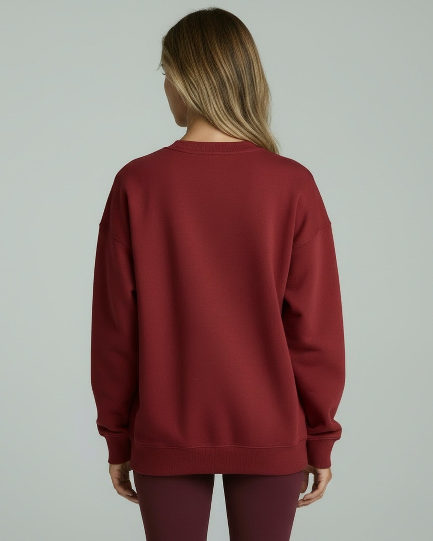 Oversized Sweatshirt Burgundy