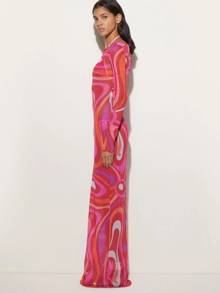 Marm Chiffon Maxi Jurk | Luchtige Zomerjurk voor Dames