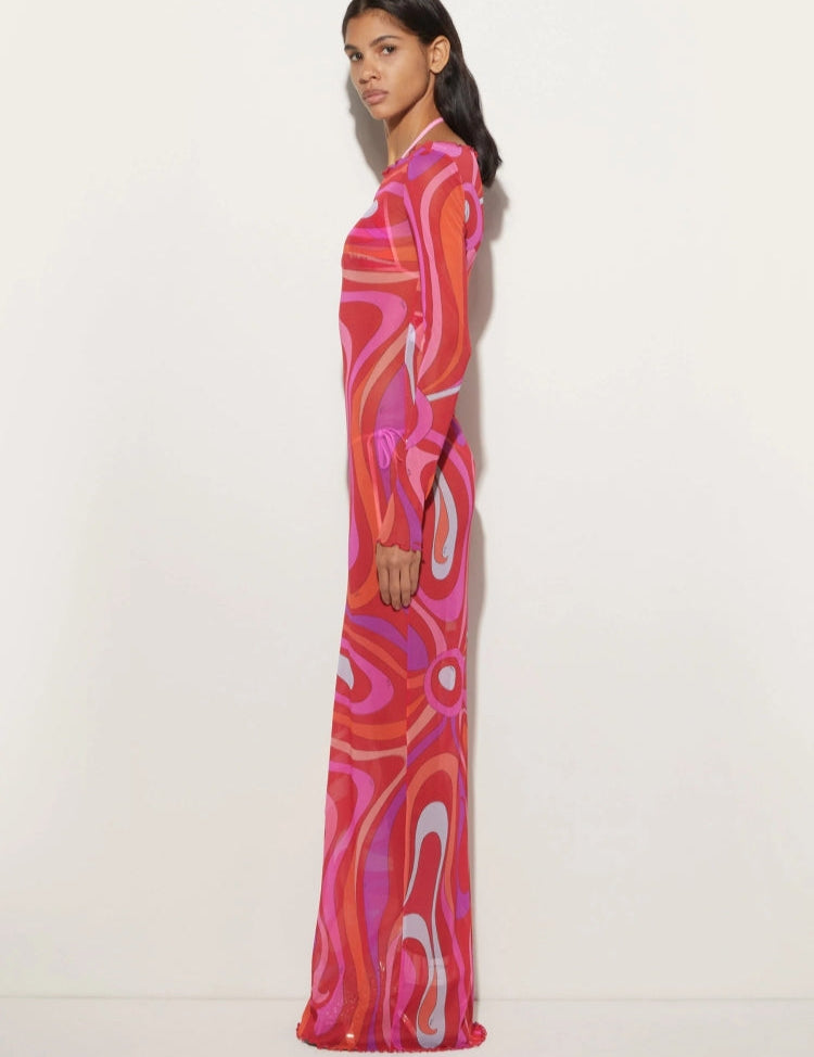 Marm Chiffon Maxi Jurk | Luchtige Zomerjurk voor Dames