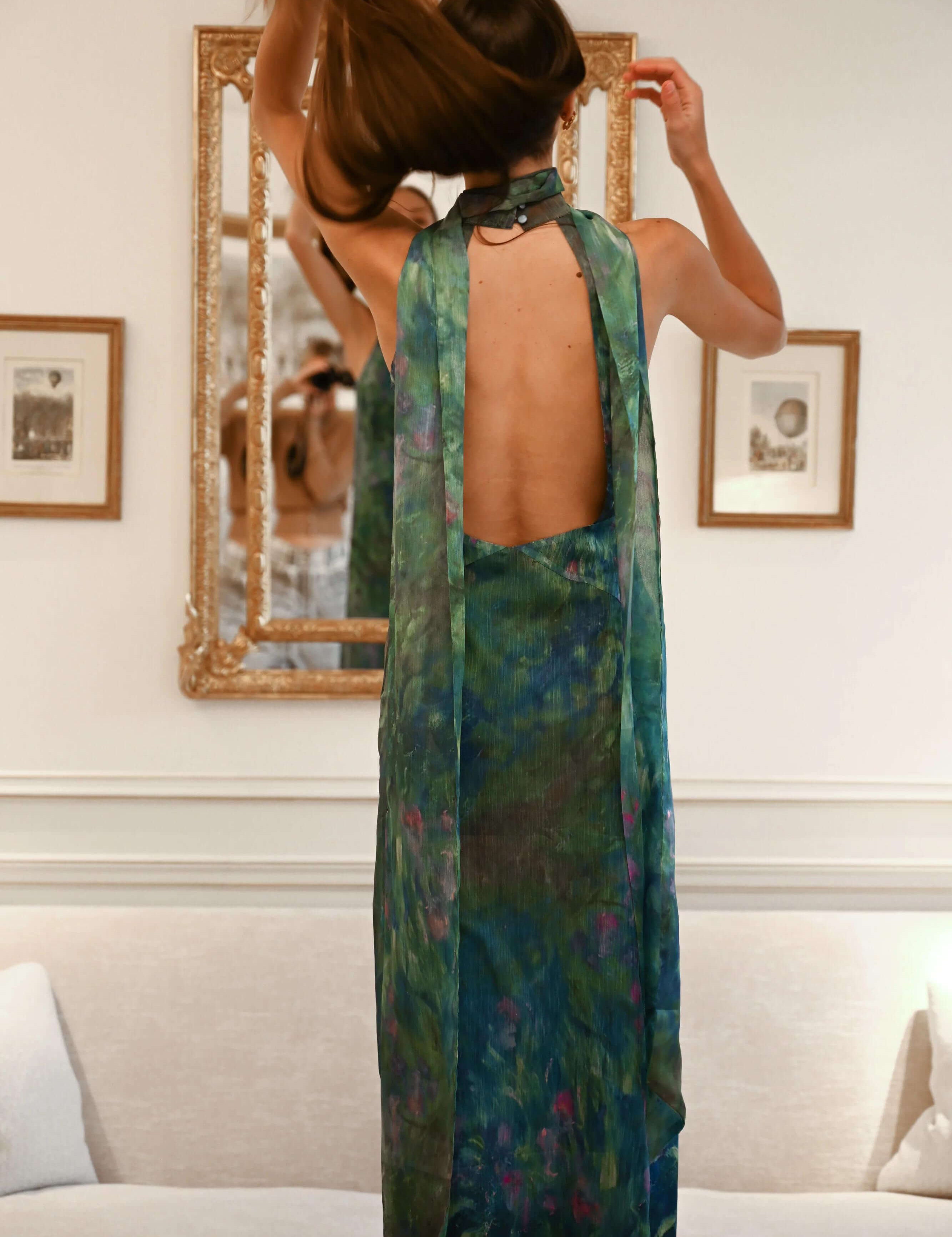 Monet Maxi Jurk - Irissen Print | Sera & Zena