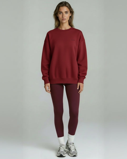 Oversized Sweatshirt Burgundy