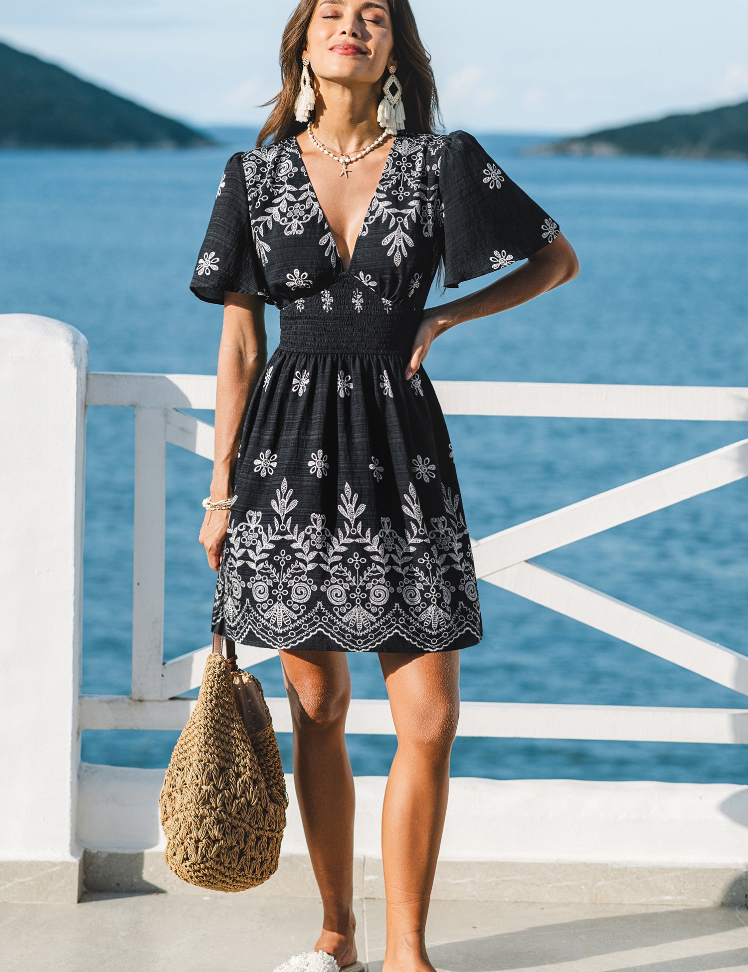 Bella Rose Bloemen Mini Jurk | Zomerse Floaral Stijl