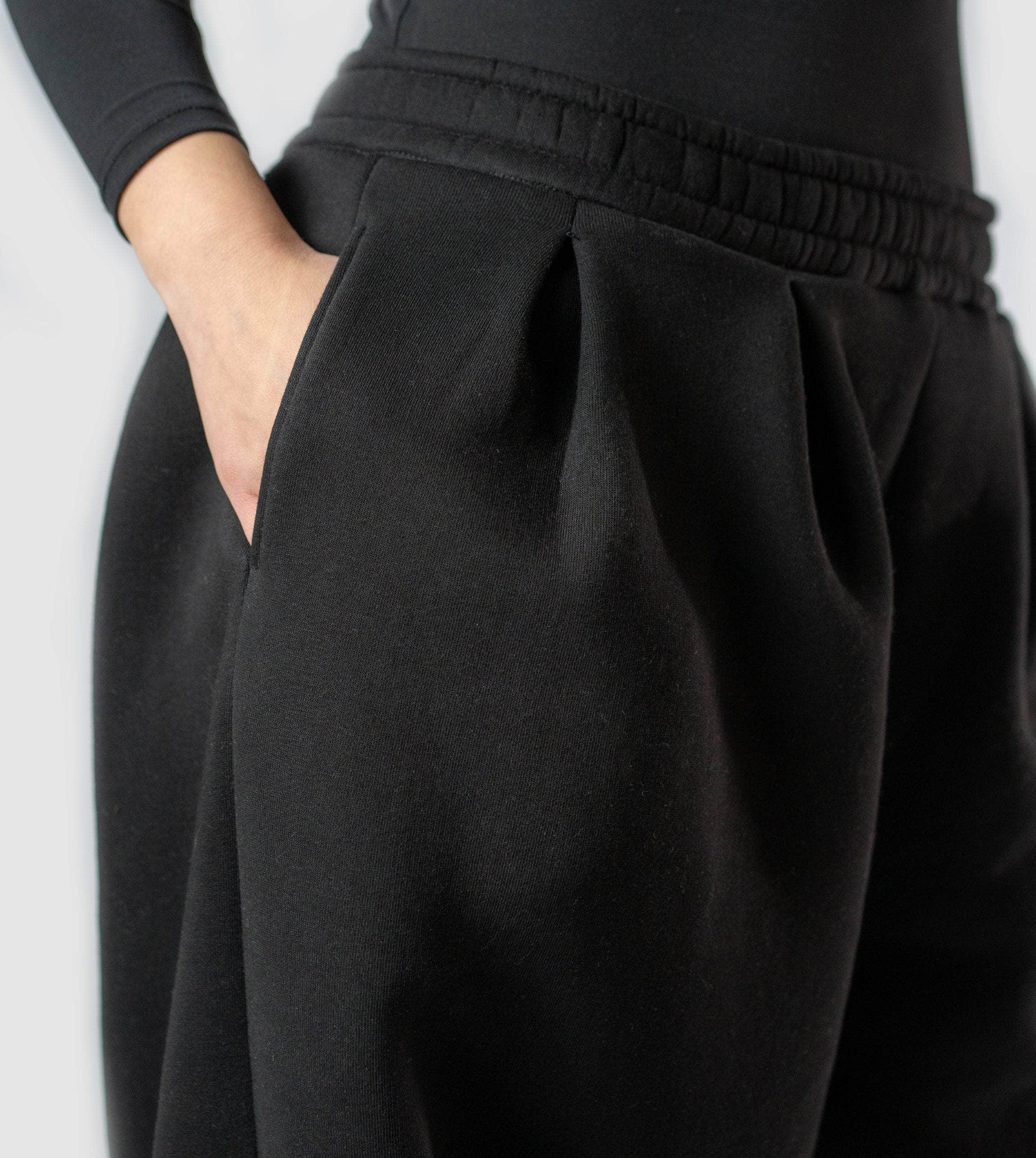 Harem Broek Fleece — Warme Wijde Modest Broek voor Winter | RUUQ