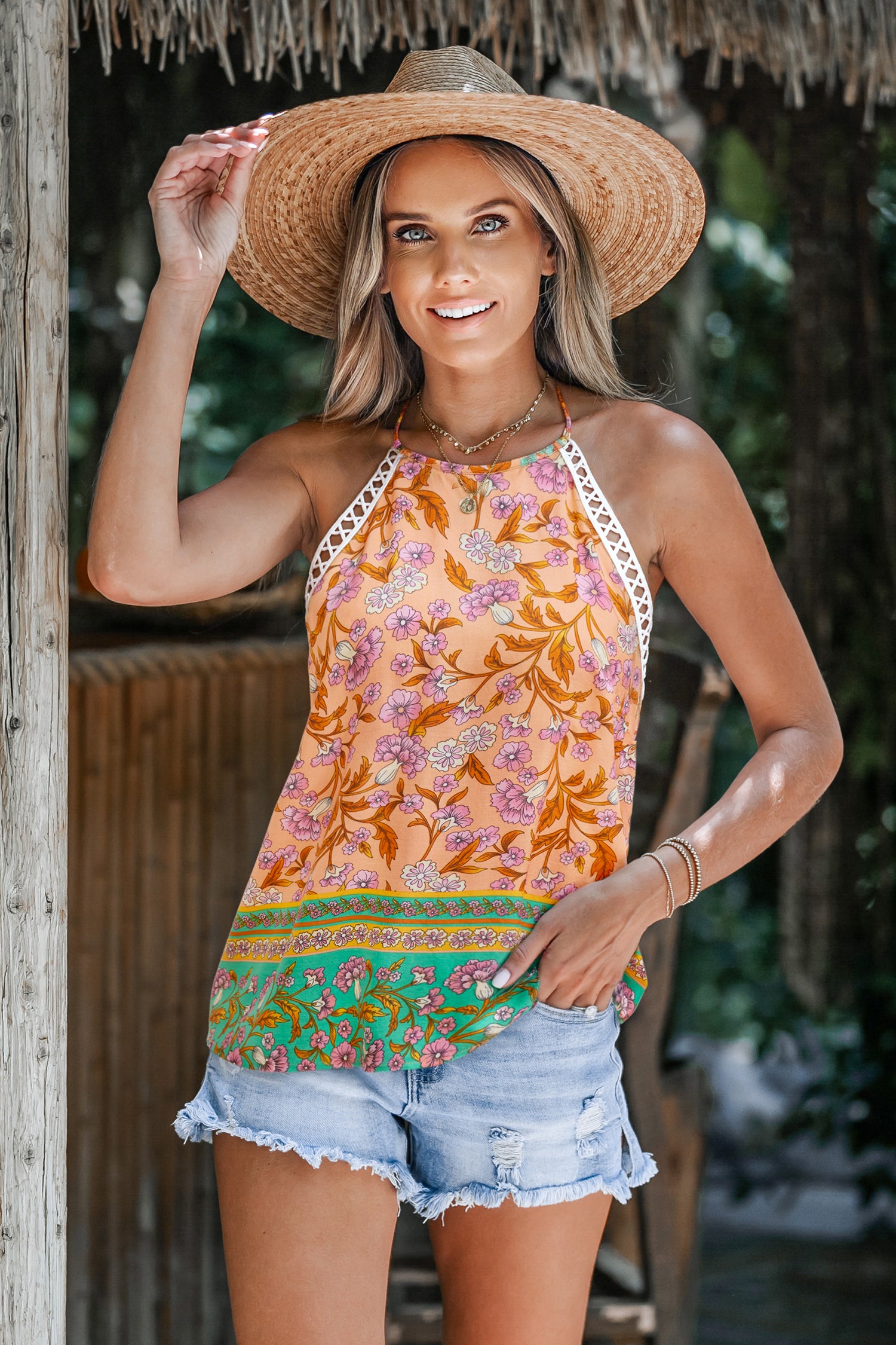 Fleur Affair Bloementop met Strikdetail