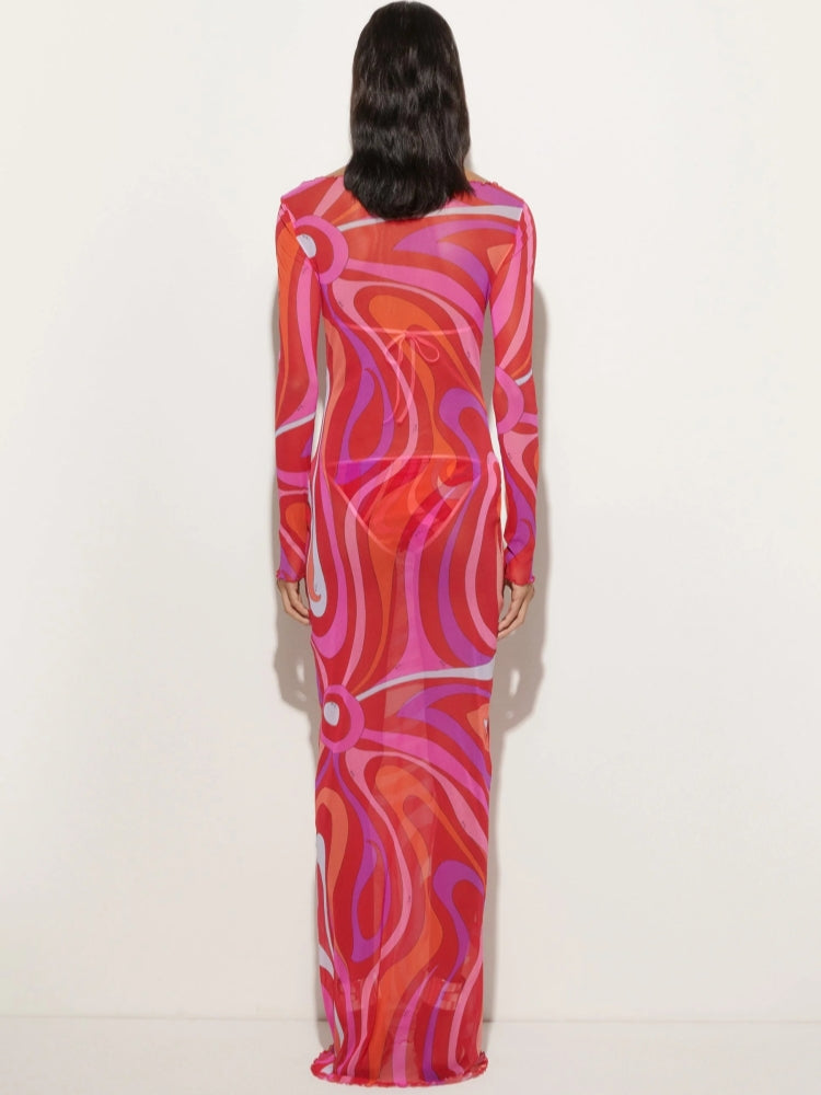 Marm Chiffon Maxi Jurk | Luchtige Zomerjurk voor Dames