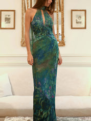 Monet Maxi Jurk - Irissen Print | Sera & Zena