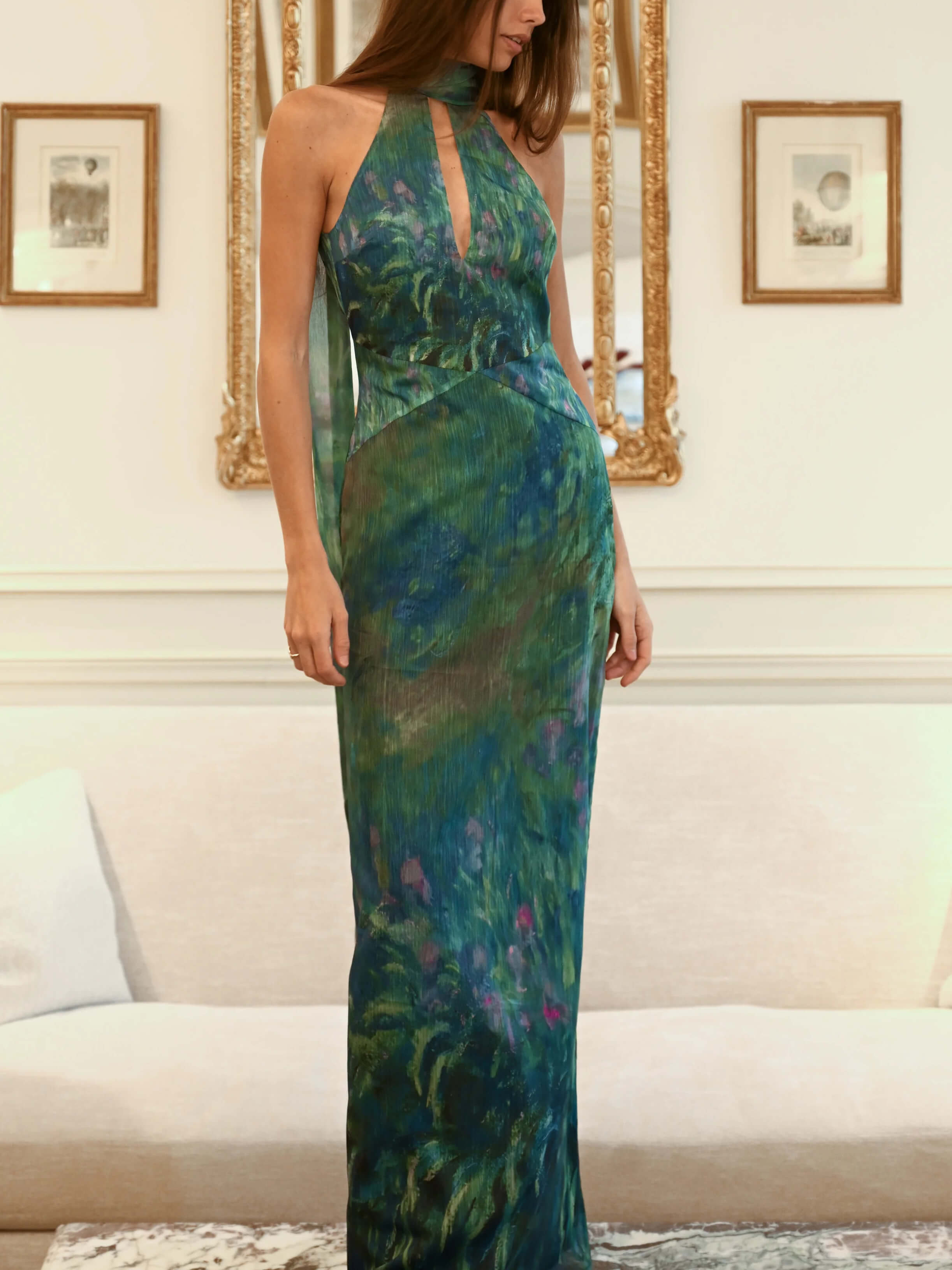 Monet Maxi Jurk - Irissen Print | Sera & Zena