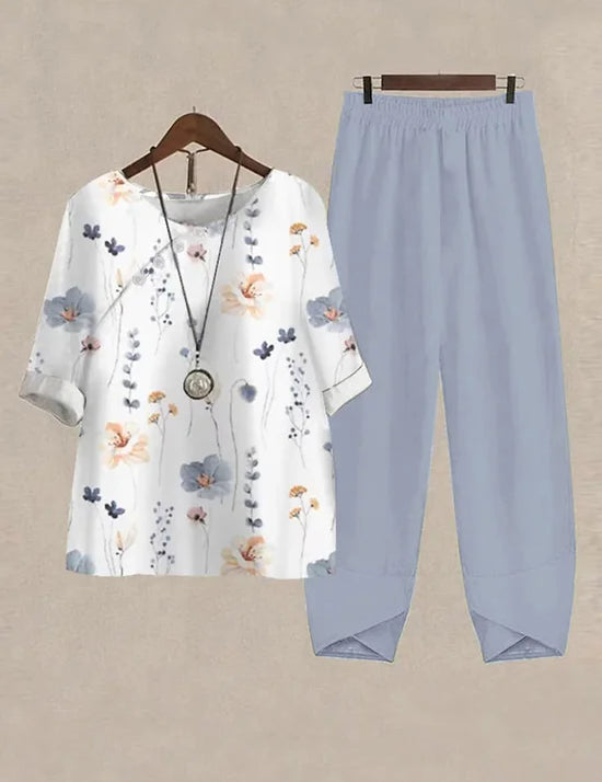 Tweeluik Loungeset met Ronde Hals - Casual Comfort