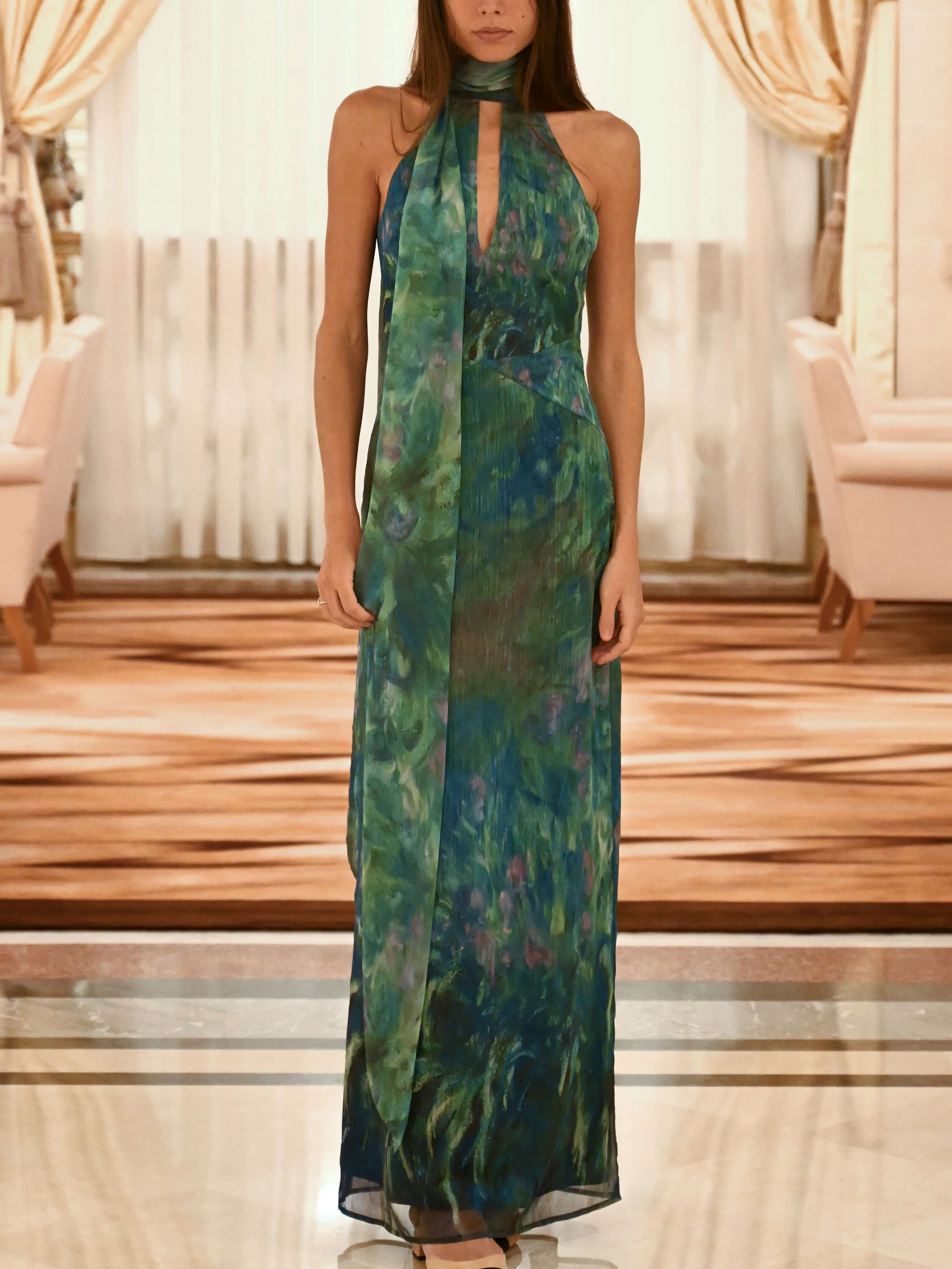Monet Maxi Jurk - Irissen Print | Sera & Zena
