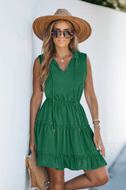 Groene Mini Jurk met Amerikaanse Stijl | Zomerjurk