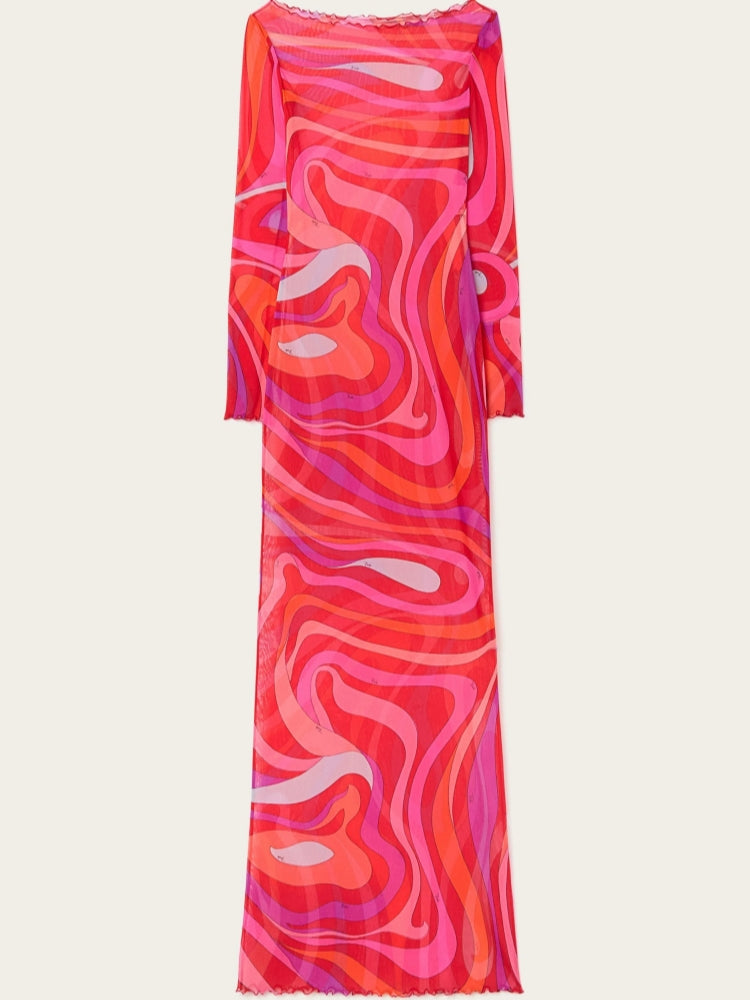 Marm Chiffon Maxi Jurk | Luchtige Zomerjurk voor Dames