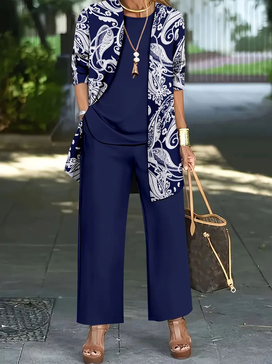 Paisley Printset - Casual Matching Outfit voor Lente & Herfs