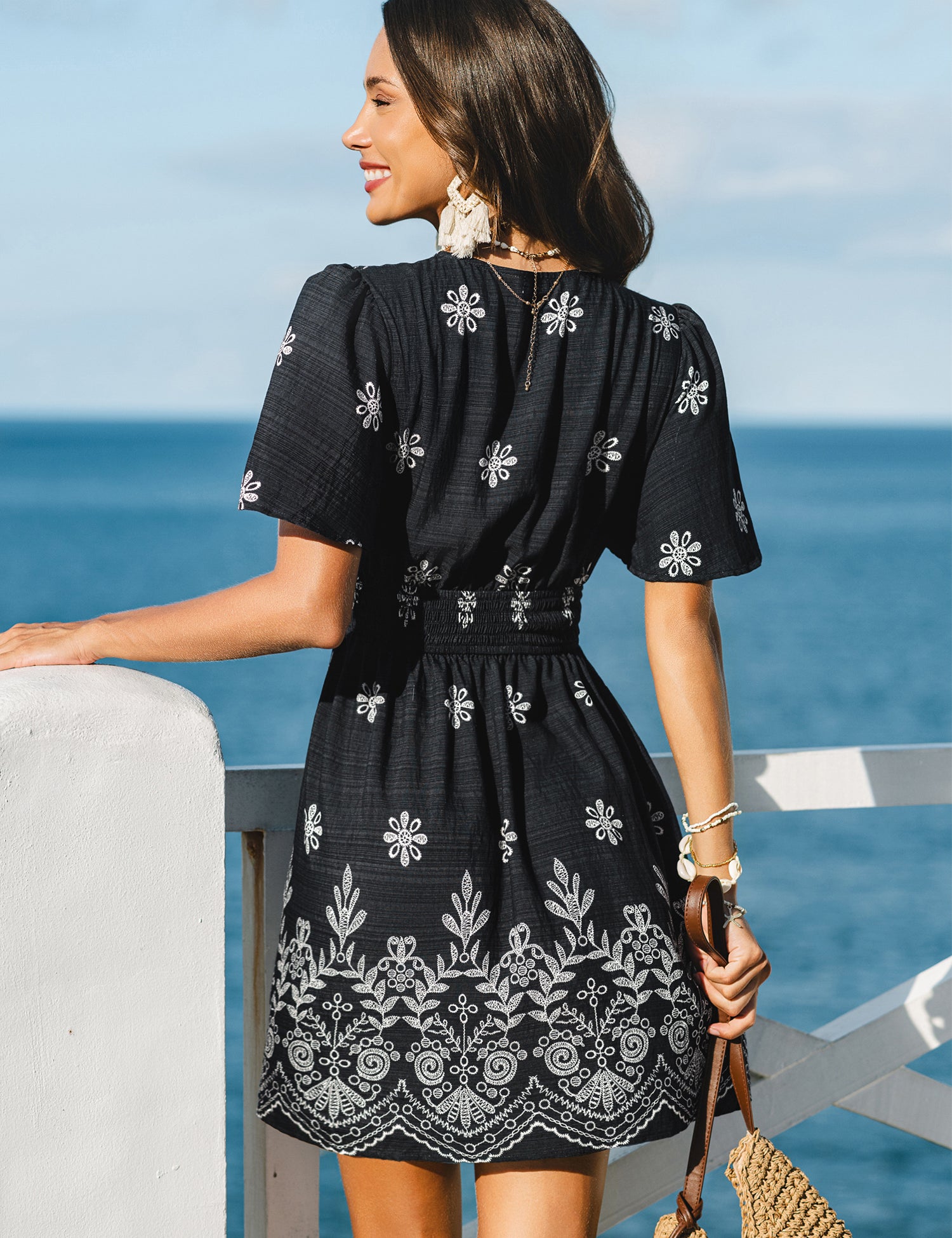 Bella Rose Bloemen Mini Jurk | Zomerse Floaral Stijl