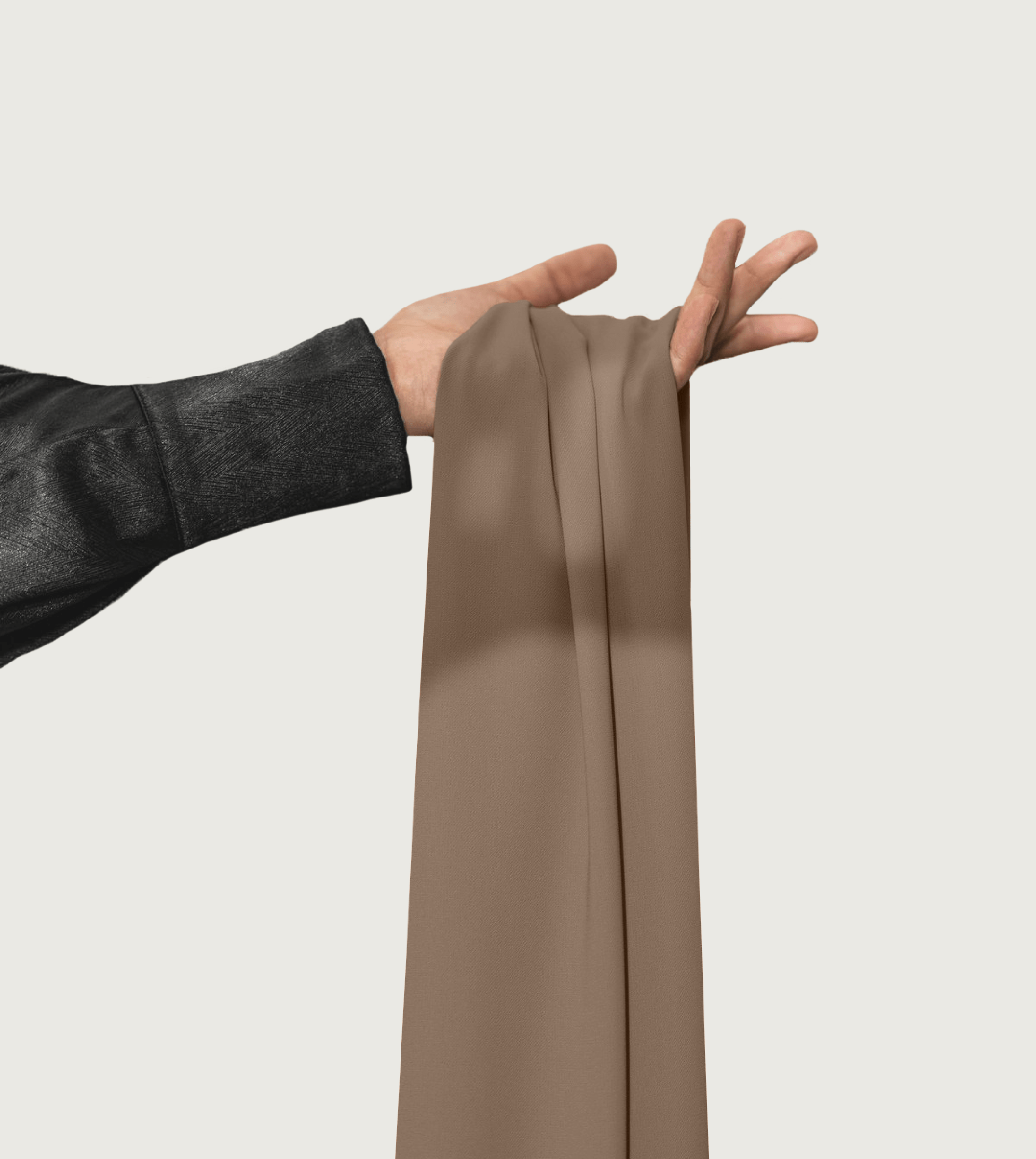 Coffee chiffon hijab