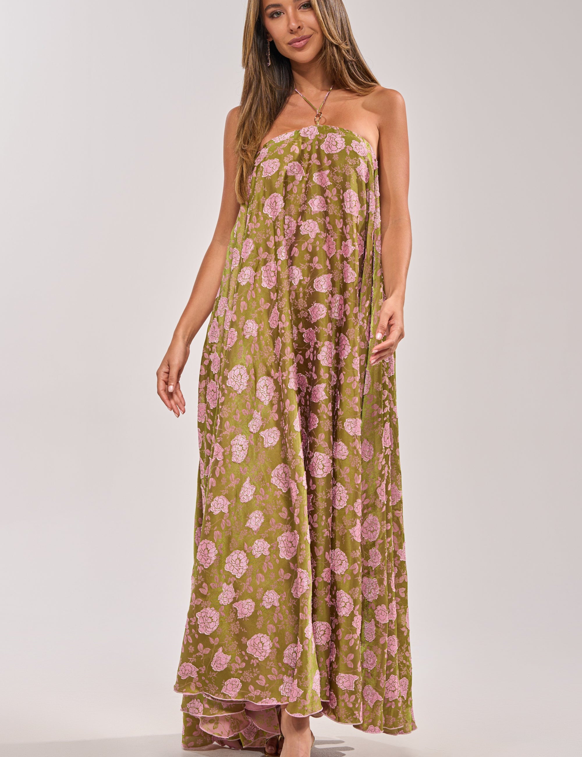 Midnight Garden Bloemen Maxi Jurk | Sera & Zena