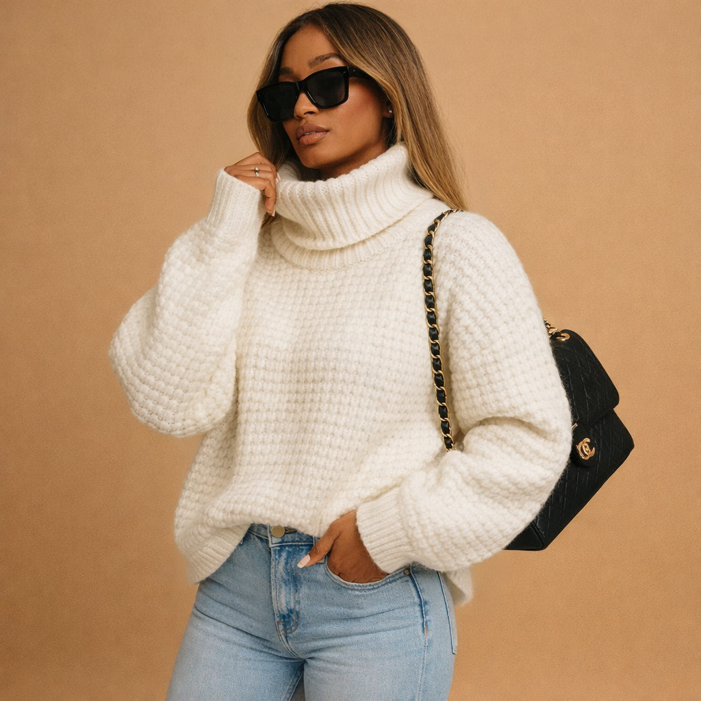 Gebreide Damestrui met Wafelpatroon | coltrui, Warm