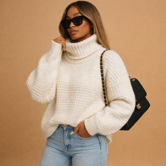 Gebreide Damestrui met Wafelpatroon | coltrui, Warm