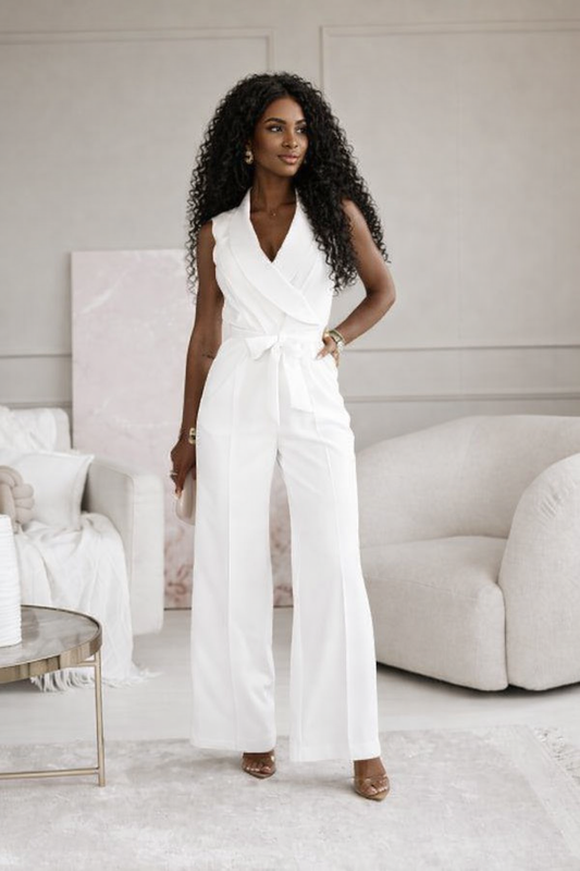Claire | Mouwloze Jumpsuit Met Ceintuur