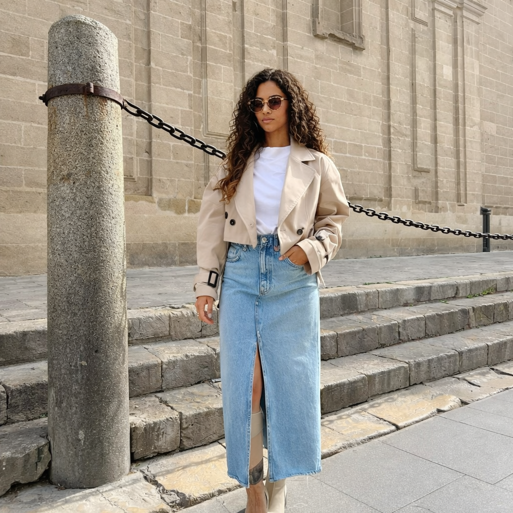 Tess | Korte Trenchcoat