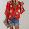 Amara | Blouse Dames - Bloemenprint Rood