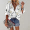 Amara | Blouse Dames - Bloemenprint Wit