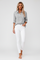Amara | Blouse Dames - Stoffenmix Grijs