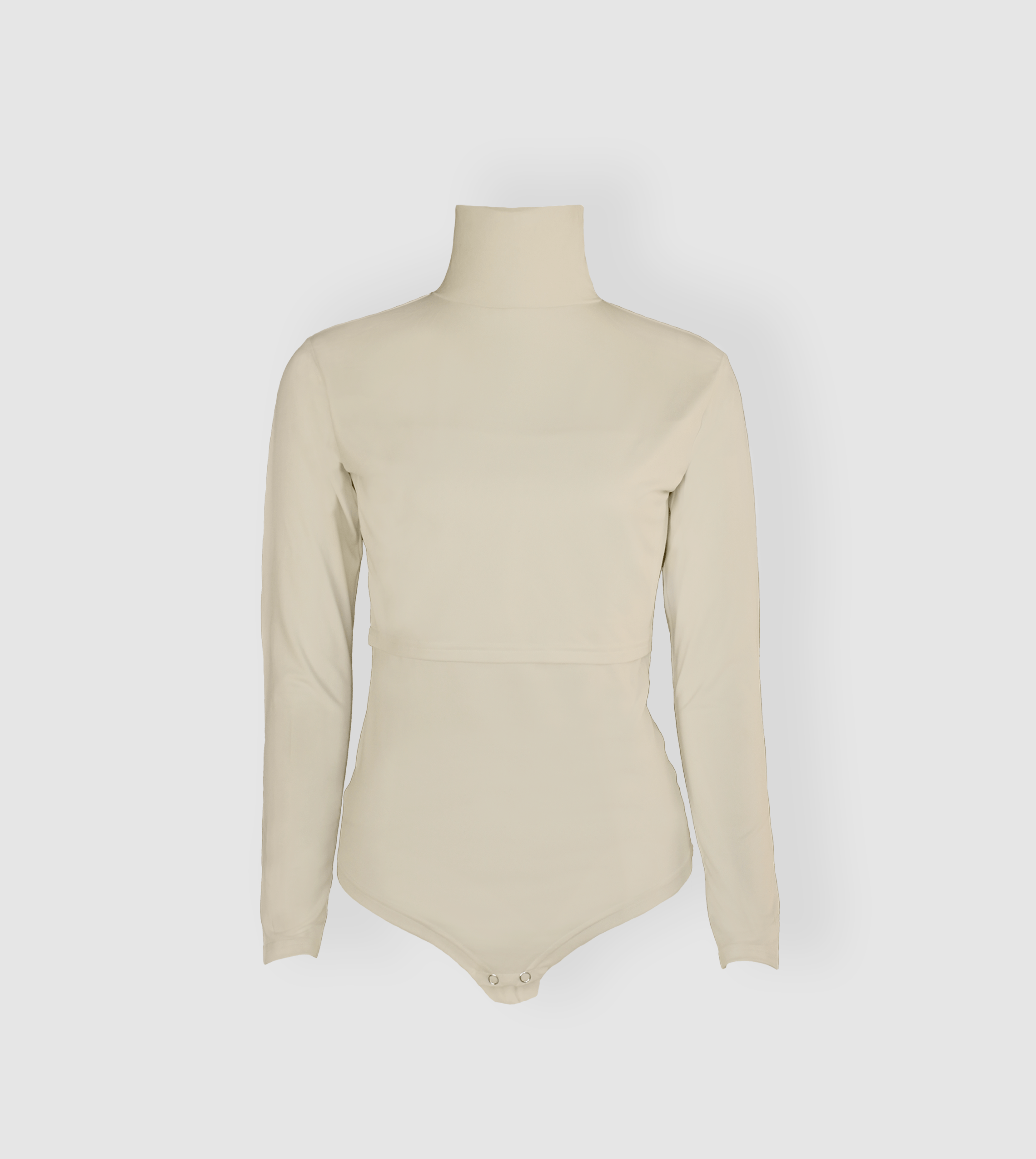 Mock Hals Bodysuit Voedingsmodel — Borstvoeding-vriendelijk | RUUQ