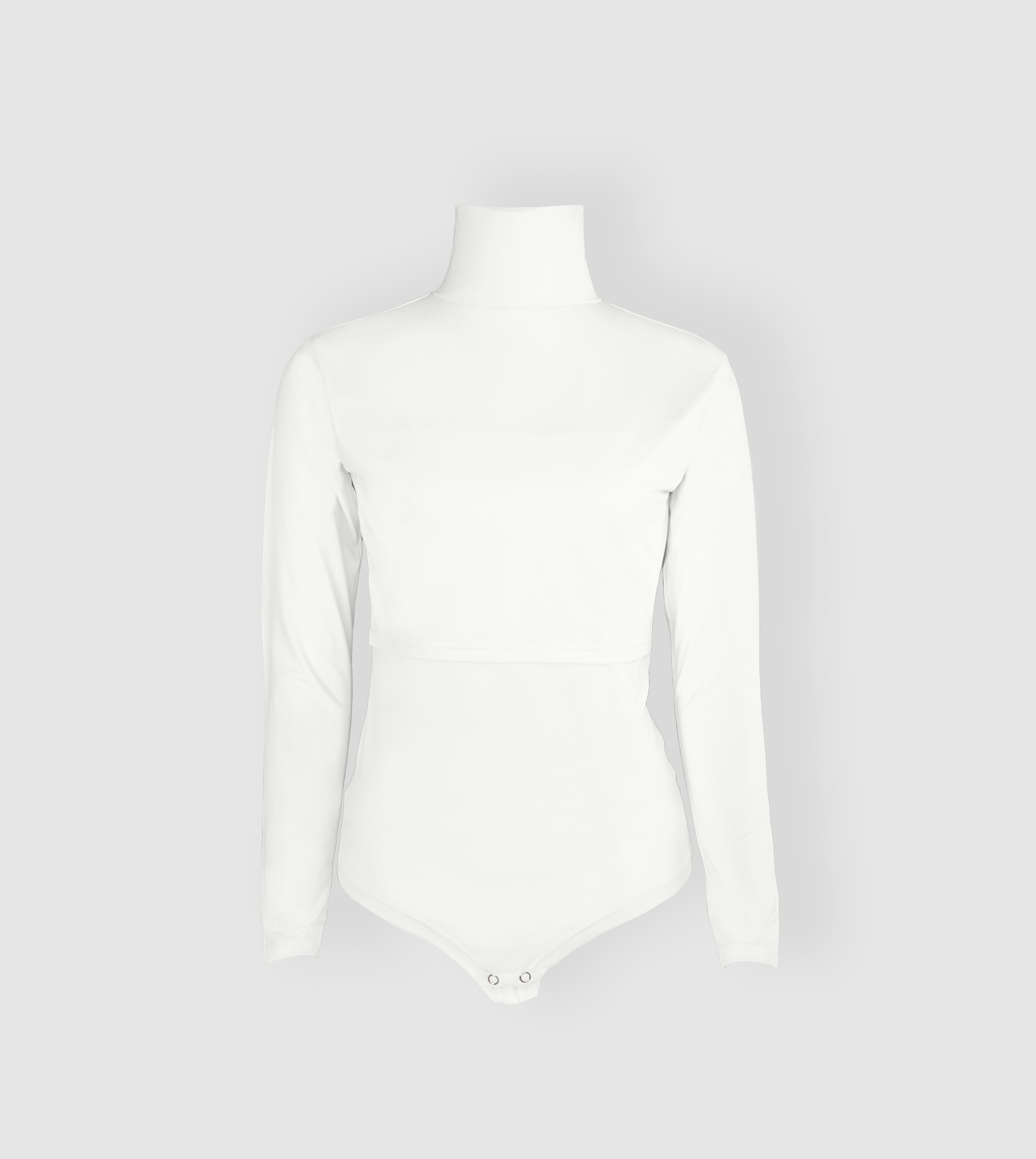 Mock Hals Bodysuit Voedingsmodel — Borstvoeding-vriendelijk | RUUQ