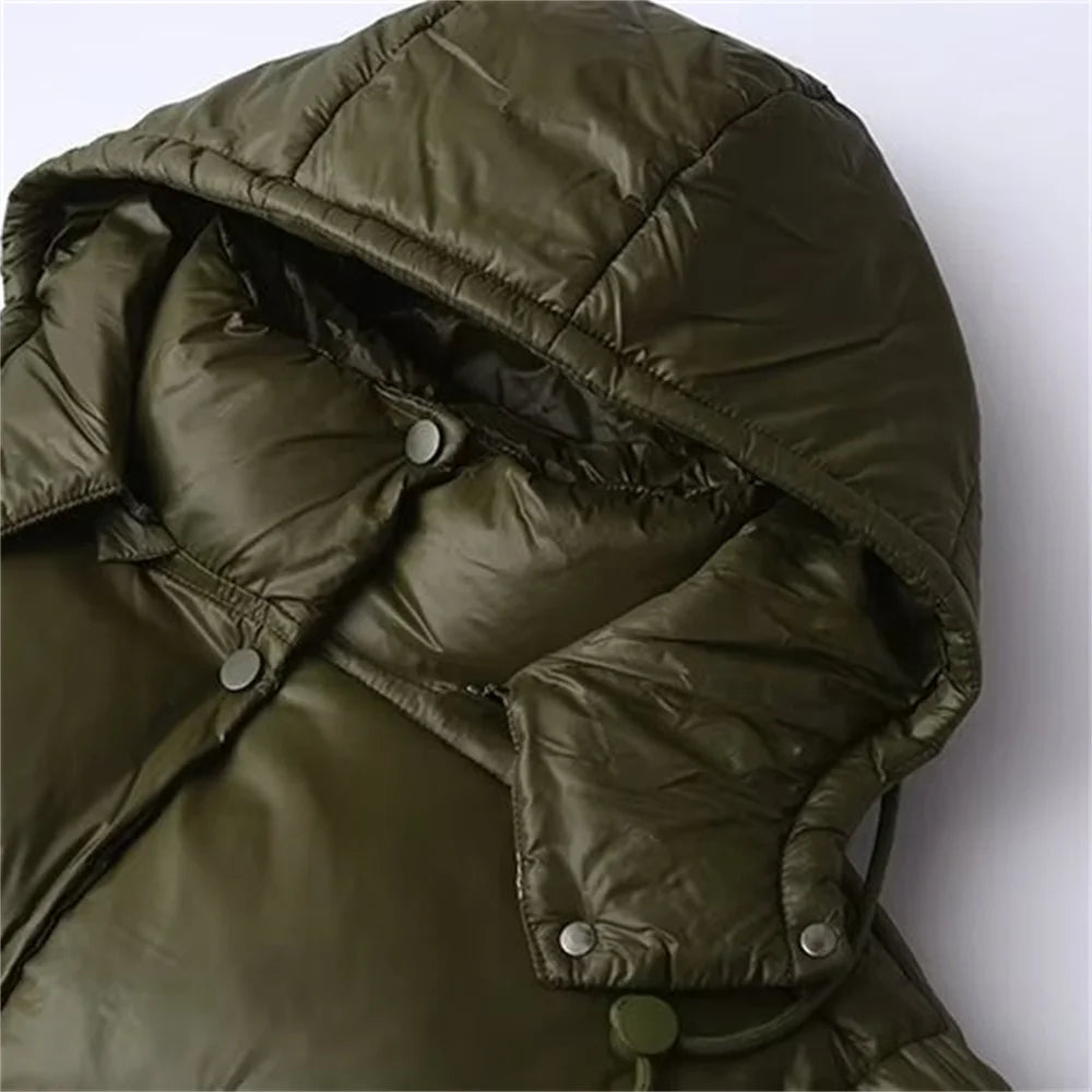 Dames Pufferjas met Capuchon – Licht & Warm