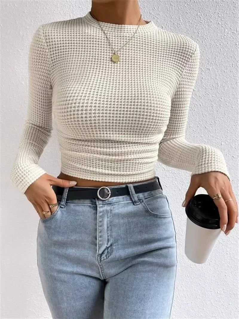 aansluitende-crop-top-met-lange-mouwen-en-structuur