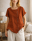 Image of Amanda | Dames Blouse met Knopen - Asymmetrisch