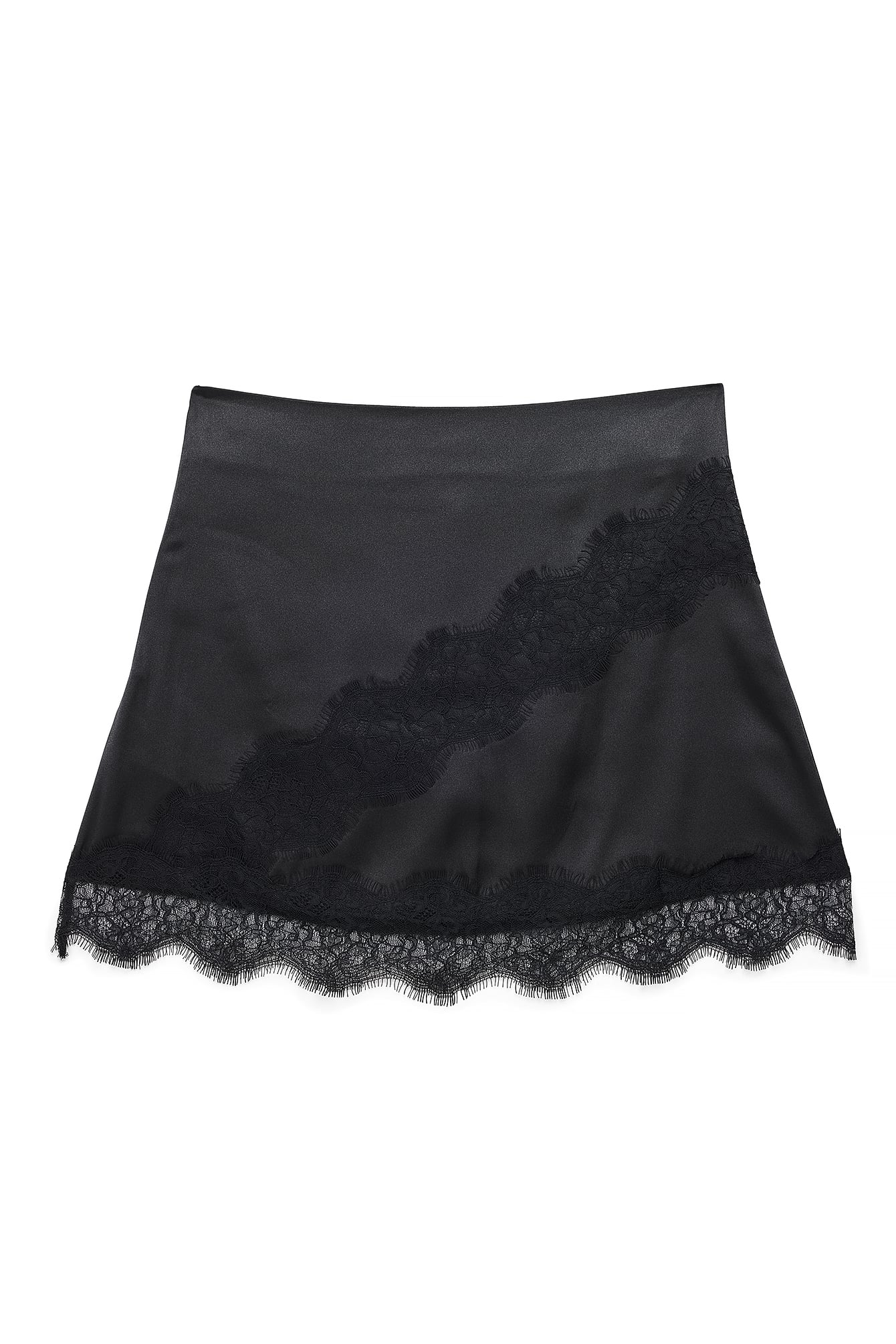 Asymmetrische Kantenrok - Elegante Saiaallure