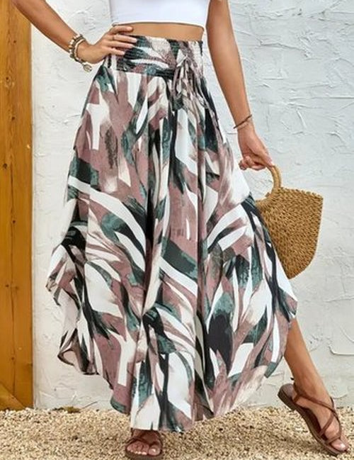Boho Split Rok met Losse Pasvorm voor Elke Dag