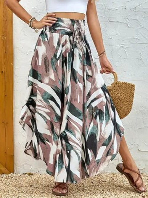 Boho Split Rok met Losse Pasvorm voor Elke Dag