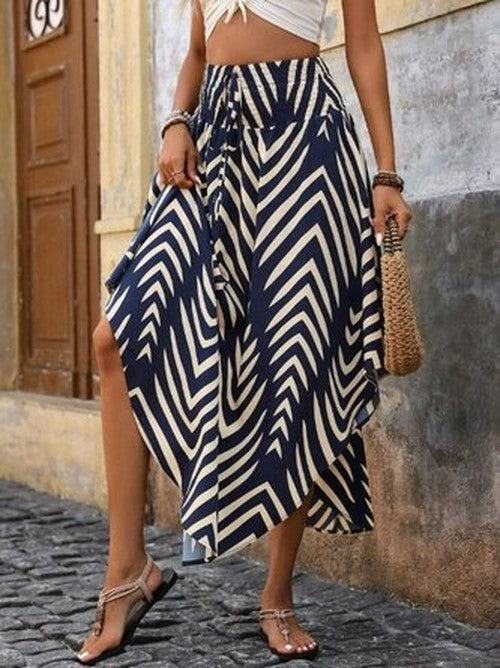 Boho Split Rok met Losse Pasvorm voor Elke Dag
