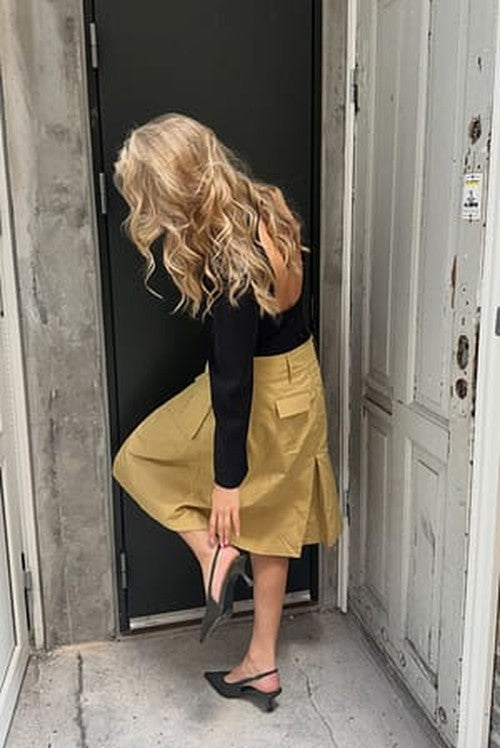 Cargo Kniehoogte Rok Beige