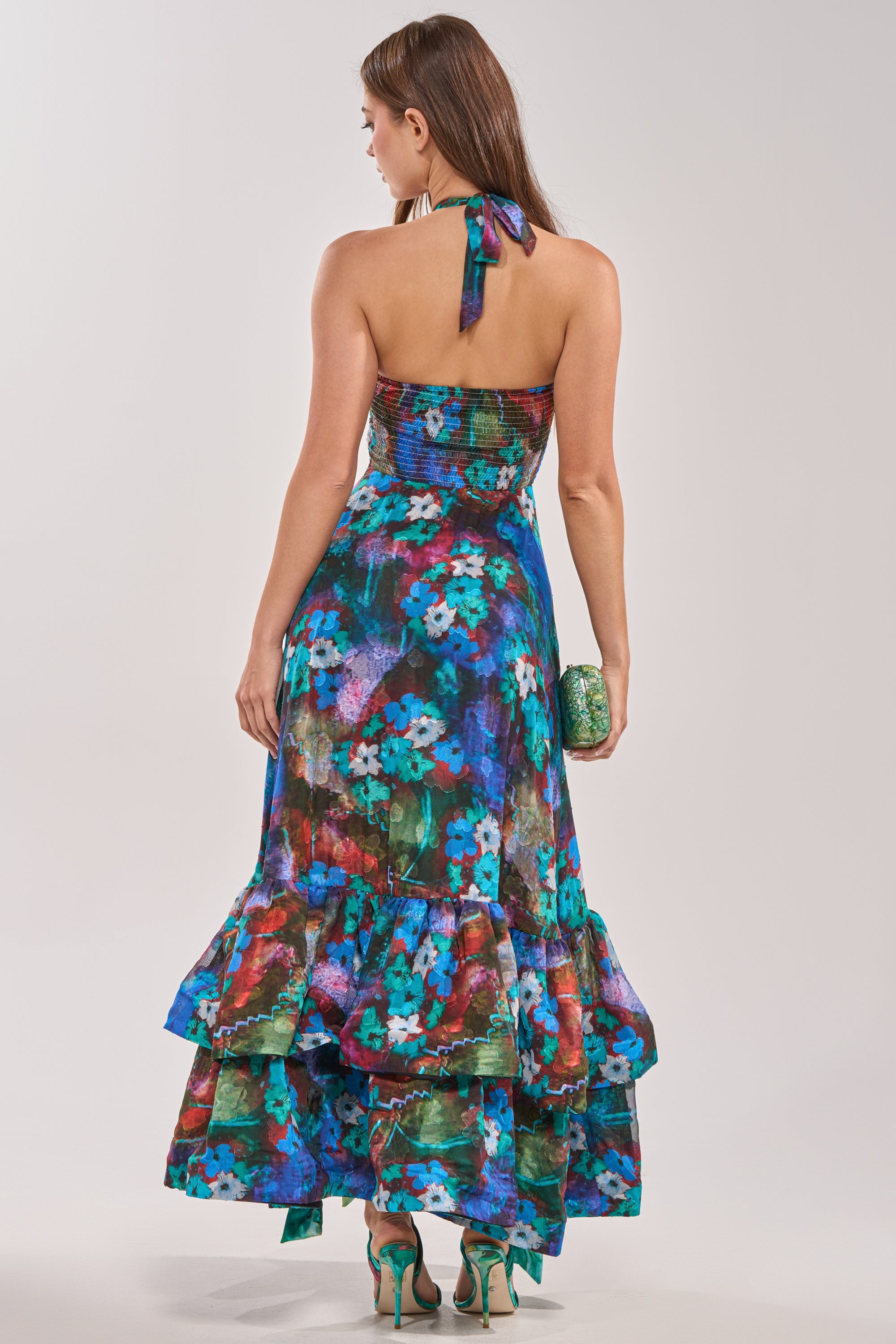 Bloemen Maxi Jurk met Uitlopende Rok | Zomers & Feestelijk