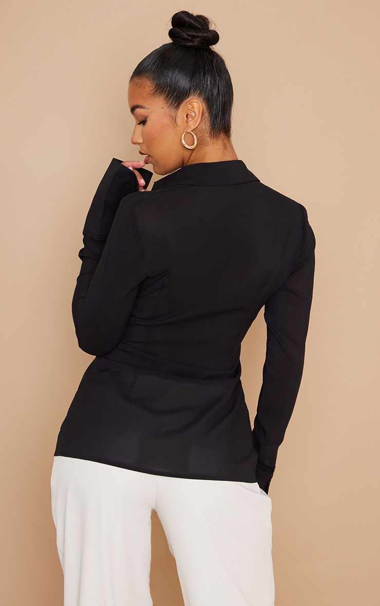 Chiffon Blouse Fitted - Elegante Basisblouse