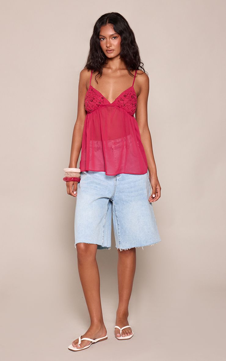 Chiffon Camisole met Kraledetails - Elegant Zomertop