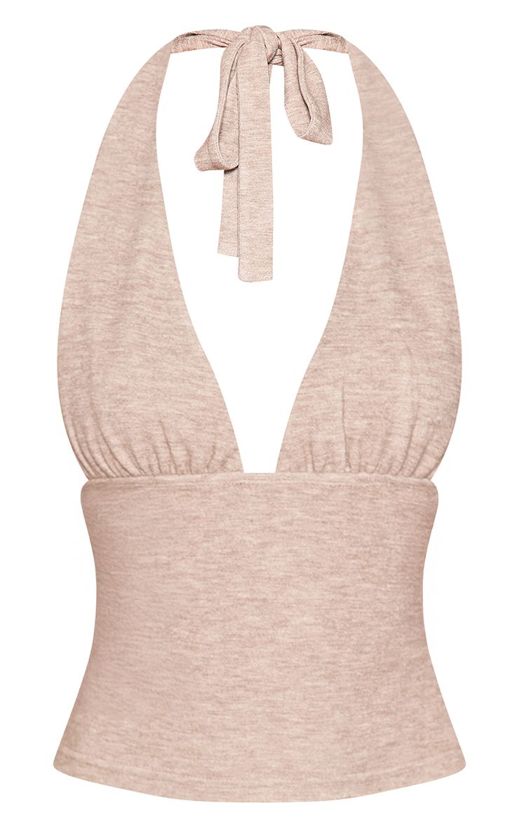 Halterneck Top in Dikke Jersey – Comfortabel Elegance