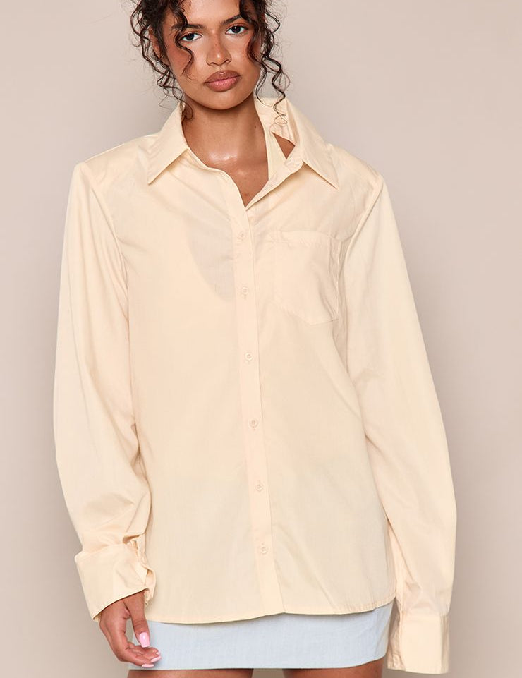 Palm Oversize Blouse met Schoudervulling