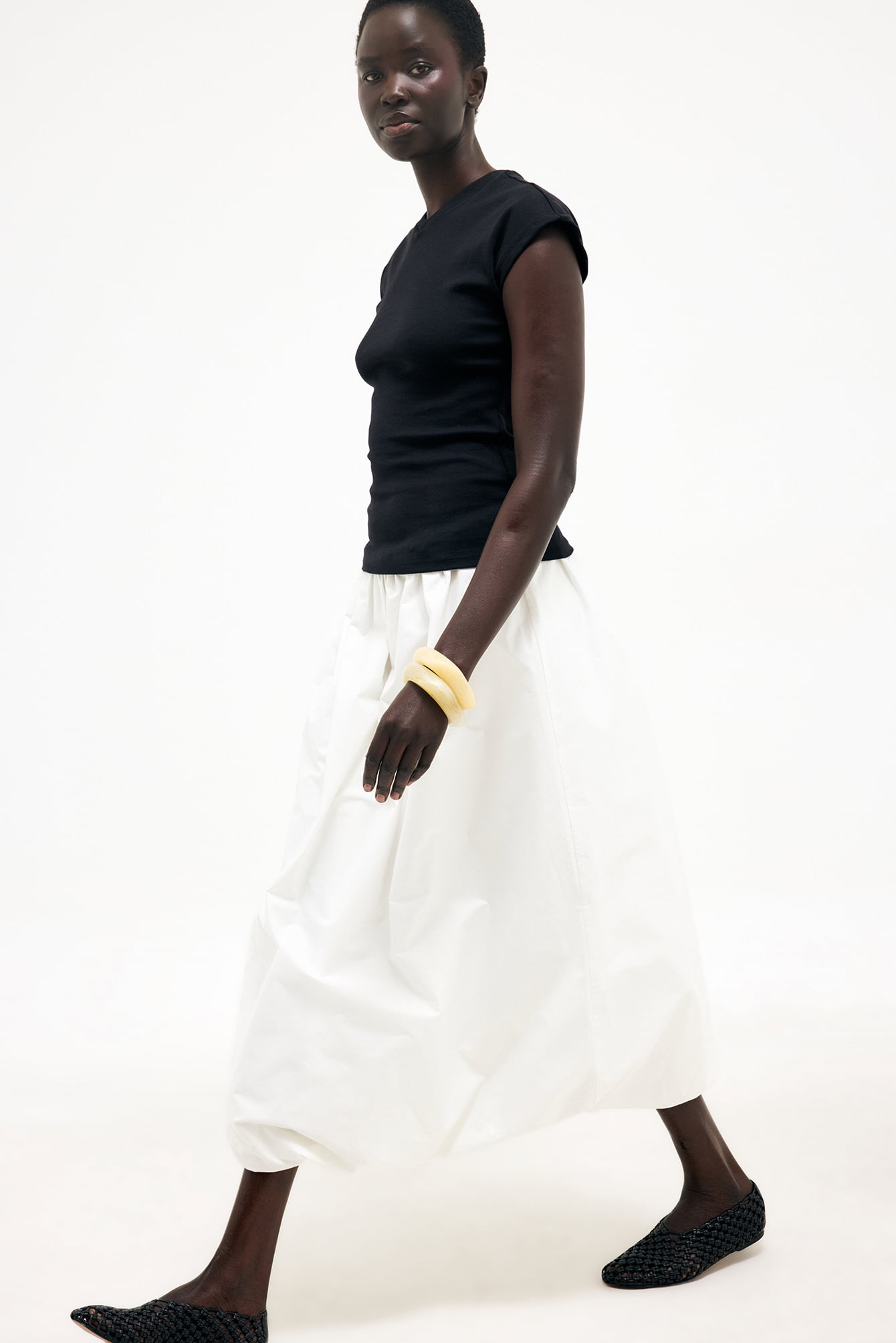 Katoenen Bubble Midi Rok | Luchtig & Zomers